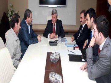 Başkanımıza Filistinli belediye başkanından ziyaret